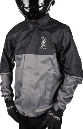Tmj-11-13 Thrashin Supply Co. Waterproof Mission Rain Jacket 3xl Black