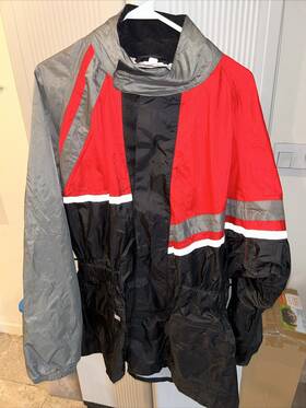 Tour Master 84-365 Elite Rainsuit Jacket - Black/red/grey-xxl With Carrying Bag