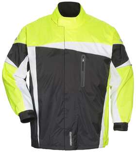Tour Master 8790-0213-03 Tourmaster Defender 2.0 Black Hi-viz Two-piece Rain Suit Size X-small