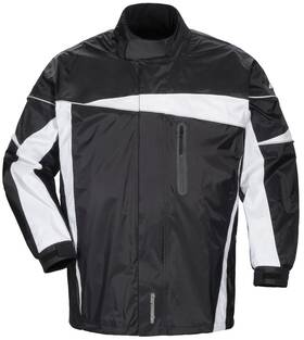 Tourmaster 097261220339 Defender 2.0 Mens Two Piece Rainsuit Black Xs