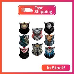 Wysummer 40000-3d 4pcs/8pcs Scarves Bandanas Face Tube Headband Motorcycle Multi Functio