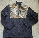 Polaris Men Trail Mid Layer Jacket Gray Camo Fleece Full Zip RN102533. Fixed Price $45.99.