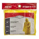 Roadpro SST-80142 Yellow Hooded Rain Suit, One Size Jacket Elastic Waste. Fixed Price $24.99.