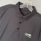 Arctic Cat Polo Shirt Mens Large Black Grey Embroidered Stretch Cutter & Buck. Fixed Price $21.99.