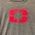 Polaris Kids Large Gray Graphic Tee Red / Pink Star Logo Youth Shirt Streetwear. Fixed Price $10.00.