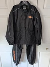 Harley-davidson Women Black Rain Suit Xl Reflective Trim Worn Once. Fixed Price $90.00.