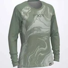 Fxr Womens Ladies Attack Upf Longsleeve Shirt -dusty Green Marble 2XL. Fixed Price $47.99.