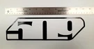 509 Large Slash Logo Sticker / Decal Garage -toolbox 12 Inches New. Fixed Price $11.99.