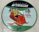 12IN Polaris Snowmobiles Heavy Vintage Style Steel Sign. Fixed Price $49.99.