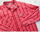 Polaris Rzr Men's Red Plaid Ensenada Peninsula Run Long Sleeve Shirt. Fixed Price $9.50.