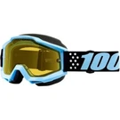 Open Box 100% Adult Accuri Snowmobile Goggles Taichi/yellow Lens. Fixed Price $44.96.