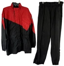 Firstgear Intersport Motorcycle 2-PIECE Rain Suit Jacket Pants Mens Black Red. Fixed Price $41.99.