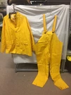 Vintage Heavy Yellow Plastic Comfi-wear Rain Suit Sz Xxxl. Fixed Price $19.99.