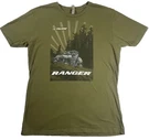 Polaris Ranger Atv Shirt Army Green Men Size Short Sleeve Graphic Tee. Fixed Price $8.99.