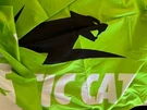 Arctic Cat Large Double Sided Teardrop Flag Brand New Bold Green Team Stand Out. Fixed Price $45.00.