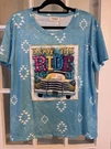 Wanderer Southern Grace Womens Top Lg Tee Enjoy Ride Pickup Truck Blue Nwt. Fixed Price $18.74.