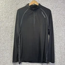 Polaris Pullover Mens Large Black 1/4 Zip Long Sleeve Shirt Base Layer. Fixed Price $19.99.