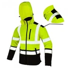 Artmas Classic Vis Hi Softshell Work Jacket Reflective Safety Hooded. Fixed Price $54.99.