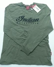 Polaris Indian Men's Green Loopback Script Long Sleeve Tee Shirt 286289403. Fixed Price $53.94.