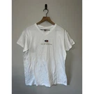 Womens Montana Ski Shirt The Big Mountain White V Neck Tee Top Large. Fixed Price $15.00.