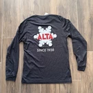 Alta 1938 Brand/ski Resort Men Heather Gray Long Sleeve T-shirt. Fixed Price $20.00.