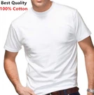 New 3-12 Pack Men's 100% Cotton Tagless T-shirt Undershirt Tee Plain White S-xl. Fixed Price $13.99.