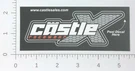 Vintage Castle X Racewear Snowmobile Racing Advertising Sticker Decal. Fixed Price $7.95.