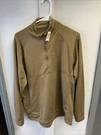 Halys Pcu Level Long Sleeve Shirt Mens Large Brown Military 1/4 Zip Base Layer. Fixed Price $14.00.