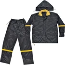 Clc R103X Rain Suit, Xl, 190T Nylon, Black/yellow, Detachable Collar, Zipper Clo. Fixed Price $64.20.