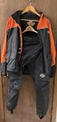 Harley-davidson Women's Xs Rain Gear Riding Suit Black /orange Biker Motorcycle. Fixed Price $54.00.