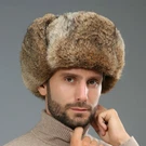 Mens Rabbit Fur Hat Ushanka Trapper Earmuffs Ski Cap Fashion Comfy Winter Warm. Fixed Price $18.89.