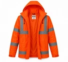 3PCS Ansi Class Hi Vis Orange Reflective Waterproof Rain Safety Suit 3XL-5XL. Fixed Price $65.00.