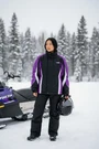 Castle Women Snow Mobile Jacket Purple Black Size Quilted. Fixed Price $85.00.