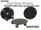 Ski-doo Branded Universal Use- 3PC Snowmobile Sled Shop Dolly WHEELS-860201805. Fixed Price $97.99.