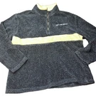 Polaris Blue Sherpa Fleece 1/4 Zip Pullover White Chest Stripe Sweatshirt Medium. Fixed Price $26.25.