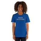 High Altitude Unisex T-shirt Blue Bandana. Fixed Price $22.00.