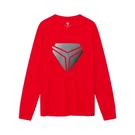 Polaris 286487602 - Unisex Long Sleeve Crew Neck Shirt, Red, S/m. Fixed Price $40.99.