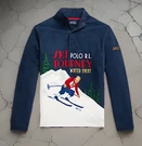 Polo Ralph Lauren Skier Print Brushed Fleece Sweatshirt Jacket Nwt Men. Fixed Price $115.49.