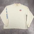 Anvil Vintage 2002 Us Ski Team Mock Neck Long Sleeve Tee White Mens Xl. Fixed Price $17.00.