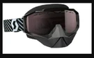 Scott Hustle Snowmobile Goggles - Black/white Amplifier Silver Chrome Lens. Fixed Price $49.99.