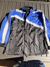 Tourmaster Defender Rainsuit Jacket Mens Medium Blue /white/black Full Zip Hood. Fixed Price $22.00.