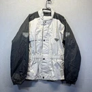 First Gear Jacket Mens Small Gray Black Motorcycle Reflective Biker Windbreaker. Fixed Price $69.99.