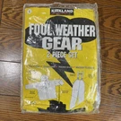 Kirkland Foul Weather Gear 2 Pc Set Size Large New In Package Yellow Heavy Duty. Fixed Price $49.95.