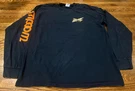 Ski Doo T-shirt Men Blue Snowmobile Vic Ride Woody's Long Sleeve Crewneck. Fixed Price $16.00.