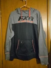 Fxr Women's Hooded Sweatshirt Gray&black With Hot Pink Accents Size 2XL. Fixed Price $16.00.