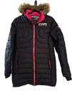 Fxr Mountain Jacket Womens 16 Black Pink Fuze Long Down Hooded Winter Coat Nwot. Fixed Price $59.00.