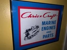 Chris Craft Boat Engines Parts Marina Garage Man Cave Advertising Sign. Fixed Price $24.99.