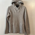 Brp Women Ski-doo Polar Pullover V-neck Hoodie Gray Fleece Lined Sweater. Fixed Price $39.00.