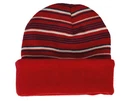 Reversible Warm Winter Knit Striped Skull Cap Cuff Slouchy Beanie Fleece Lining. Fixed Price $9.99.