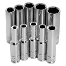 Performance Tool 1/4" Drive 6-POINT Sae Deep Socket Set 10 Pieces. Fixed Price $22.73.